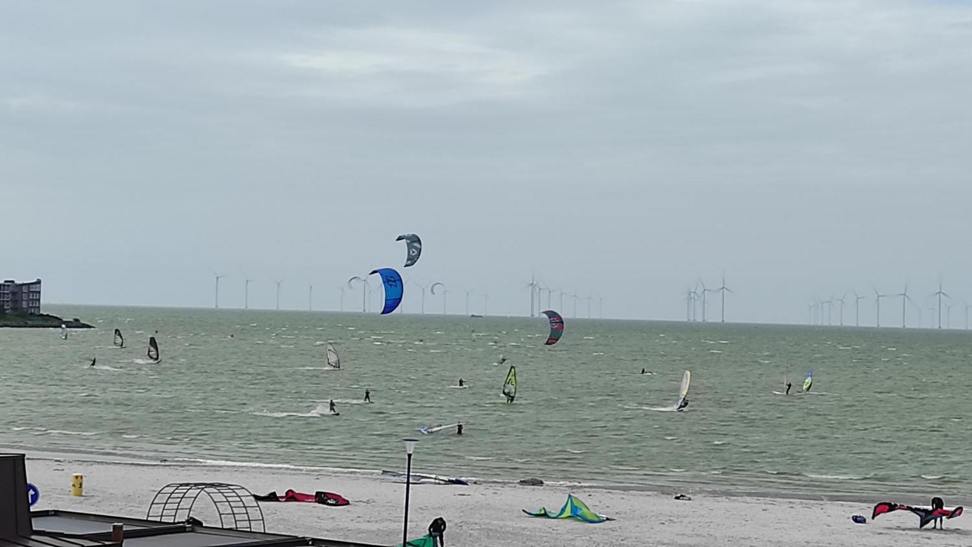 Appartement Ijsselmeer Makkum Strand المظهر الخارجي الصورة